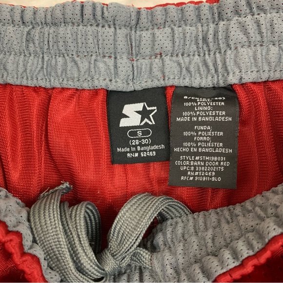 Starter Red Athletic Basketball Shorts - Picture 6 of 9